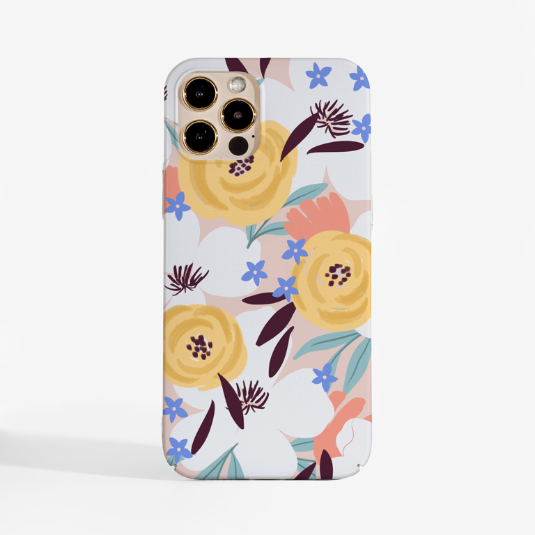 Abstract Spring Flowers Phone Case. Available at www.dessi-designs.com