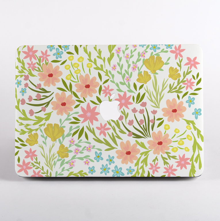 Spanish Flowers MacBook case. Available at www.dessi-designs.com
