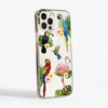 Tropical Birds Clear Phone case Side View. Available at www.dessi-designs.com