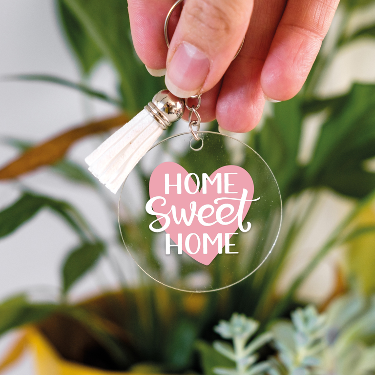Picture of Home Sweet Home Heart Keyring