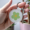Picture of Flower Faux Leather Keyring