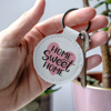 Home Sweet Home Key ring with heart 