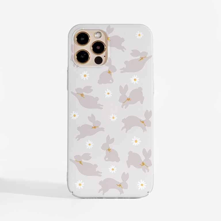 Bunnies and Flowers Phone Case 