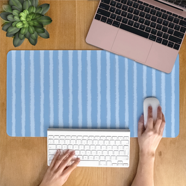 Airy Blue Desk mat designed by Dessi Designs